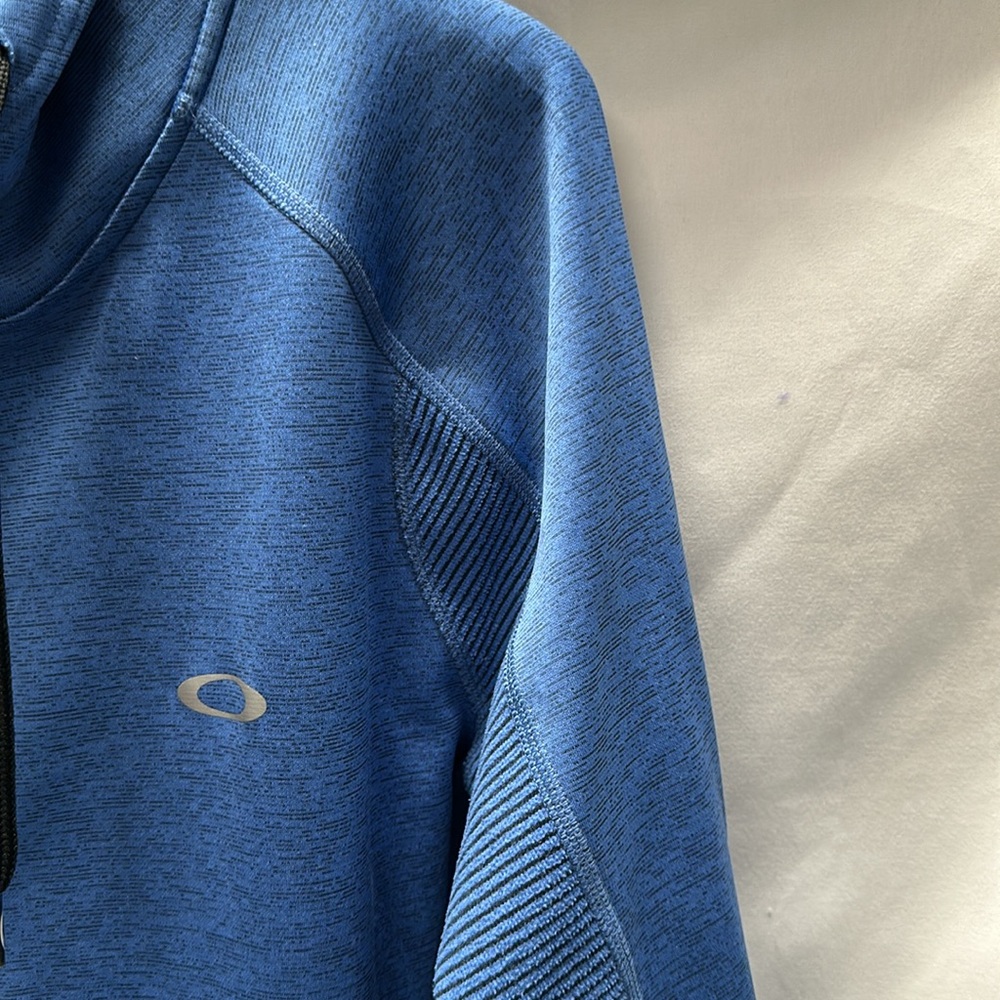 Oakley Blue Full Zip Hoodie Sweatshirt Men’s Medium - Picture 4 of 11